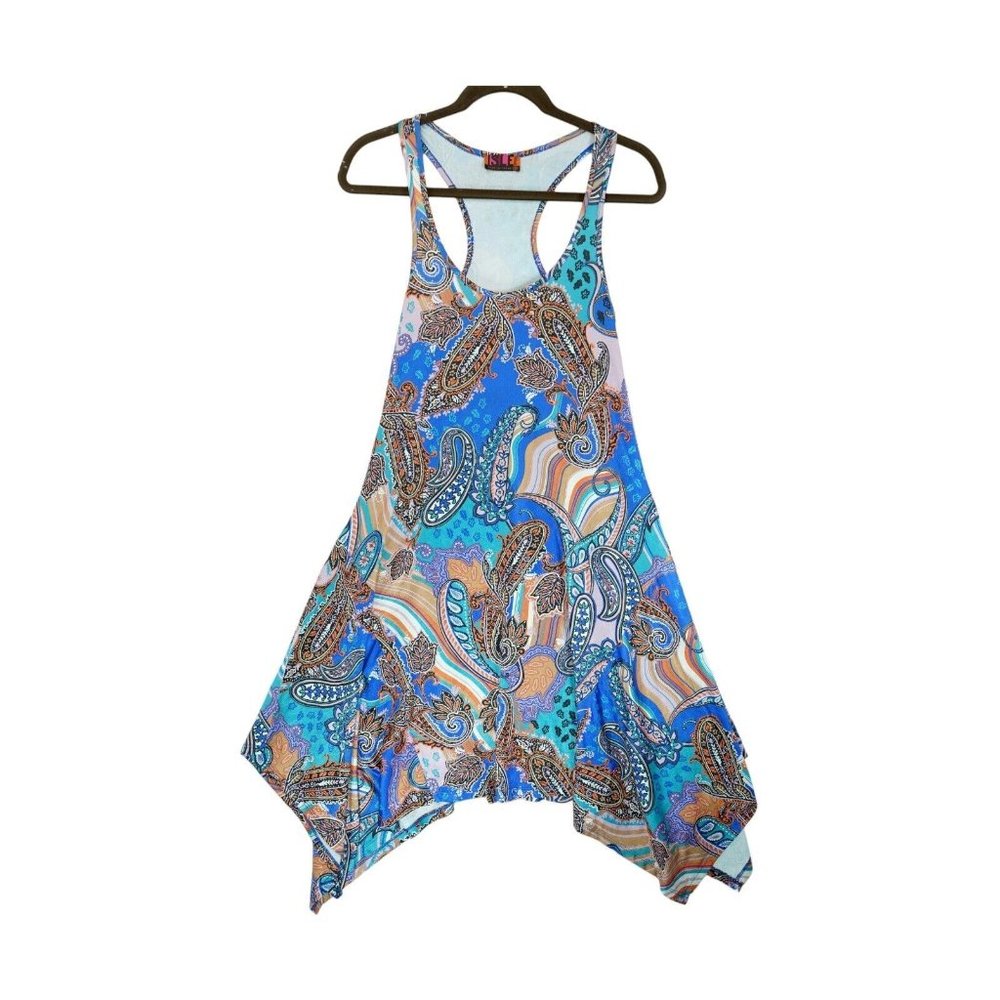 ISLE‎ Apparel Sleeveless Dress Fit And Flare Multicolor Paisley Size XS